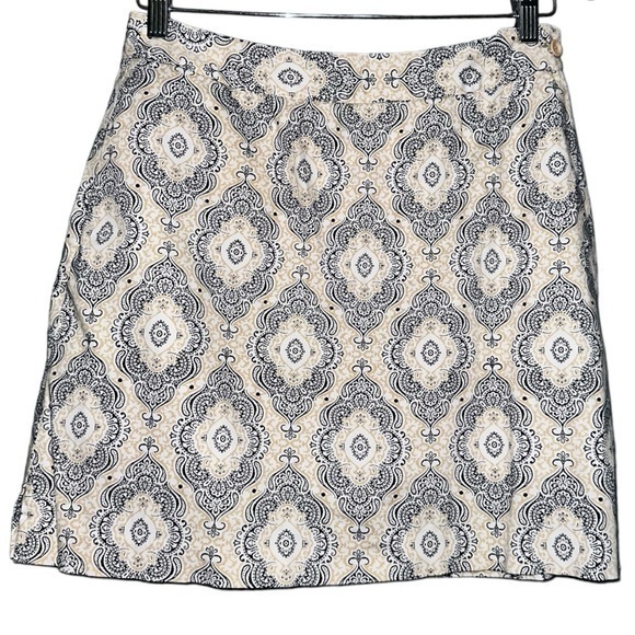EP Pro Women’s Size 4 Tan White Black Medallion Print Golf Activewear Skort - Picture 1 of 6